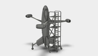 MODELLDEPOT Focke-Wulf Triebflügel Konzeptflugzeug 1944 WW2 Bausatz 3D Druck 1:87 - 1:35