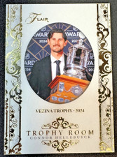 2025-26 Flair - Trophy Room Vezina CONNOR HELLEBUYCK #TR-4 Jets