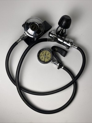 AQUA-LUNG Calypso IV 6 Scuba Diving Regulator & HealthWay 3500psi SPG - Untested