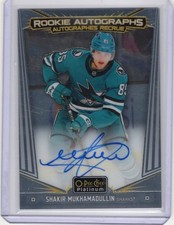 2024-25 UD O-PEE-CHEE PLATINUM ROOKIE AUTO SAN JOSE SHARKS SHAKIR MUKHAMADULLIN
