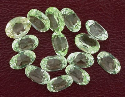 ONE 8x6 Oval Chrysoberyl Chrysolite Citrine Synthetic Corundum Gemstone Gem 6156