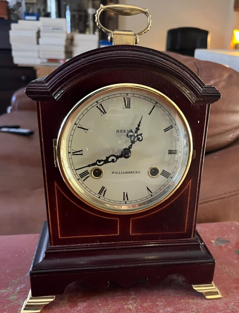 Franz Hermle Mantle Clock #130-070 German Movement Colonial