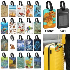 Artworks Travel Luggage Suitcase Bag Tag Name Address Card Label Holder Baggage
