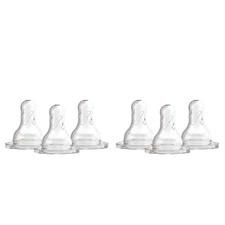 Dr. Brown'S Natural Flow Baby Bottle Nipple - Preemie, Slowest Flow - 6Pk - 0M 
