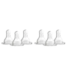 Dr. Brown'S Natural Flow Baby Bottle Nipple - Preemie, Slowest Flow - 6Pk - 0M+