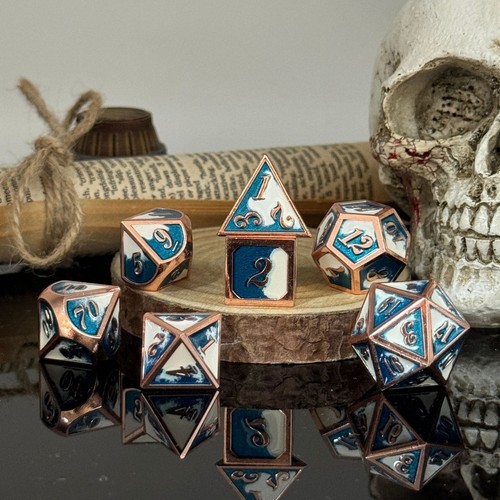 Metal dice set, board game multi-sided dice dnd Dungeons and Dragons, solid dice - Picture 55 of 72