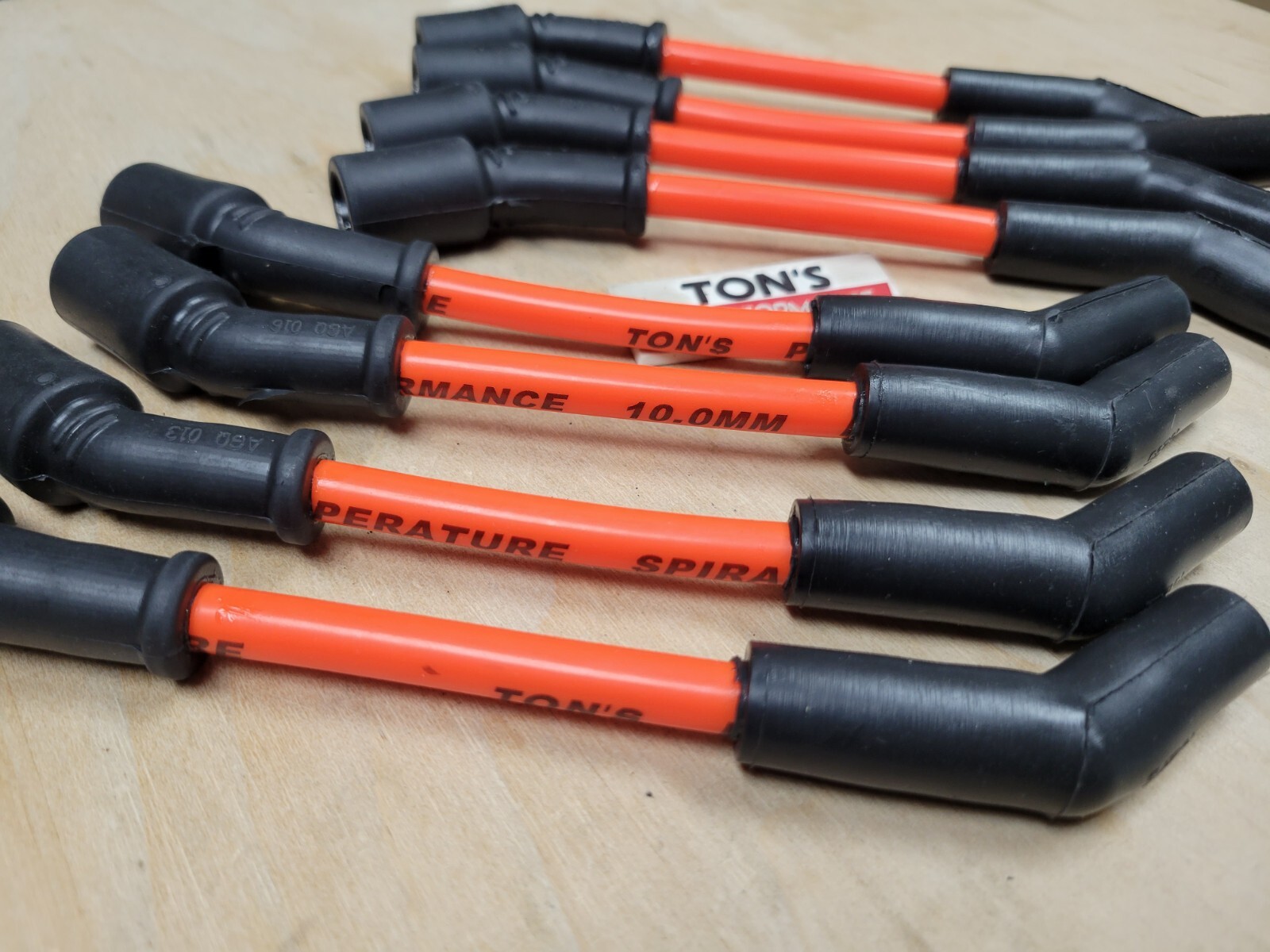 Ton's LS Spark Plug Wire Set 135 45 Corvette Camaro GMC Chevy 10mm Sleeved LSX - Foto 3