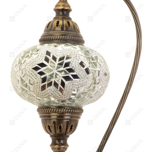 Türkisch marokkanischer Stil Mosaik Tiffany bunte Glas Schwanenhals Tischlampen - Bild 4 von 10