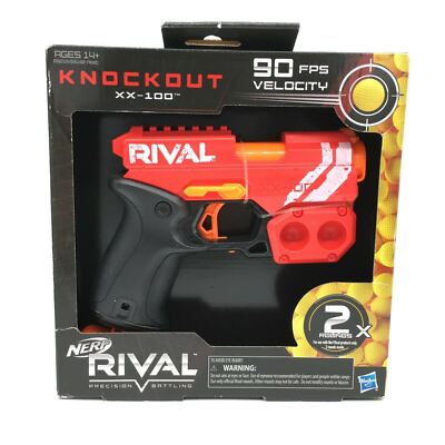 Hasbro Nerf Rival Knockout XX-100 Red Dart Blaster Dart Gun Nerf Toy Kids NEW