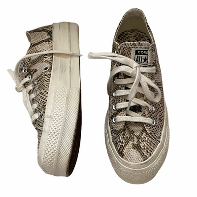 snake print platform converse
