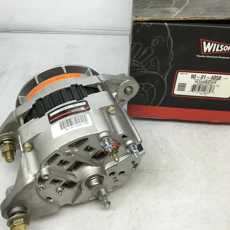 Alternador Wilson 12 voltios - 100 amperios 90-01-4058 (sin carga central) Foto 2 de 2