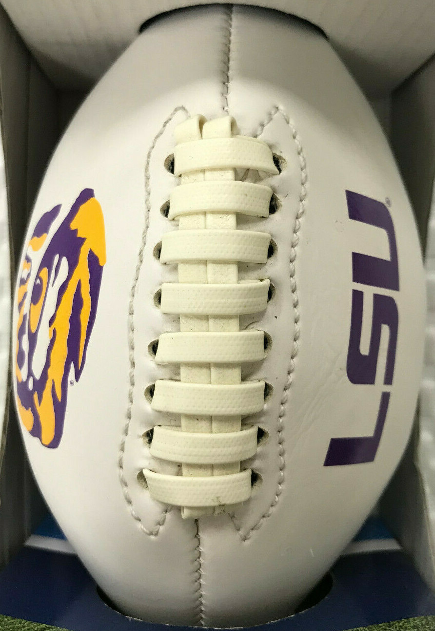 RAWLINGS COLLEGIATE FOOTBALL Mini Autograph Football LSU Pen Included