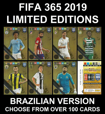 Panini Adrenalyn 2019 FIFA 365 Limited Edition Brazilian Version RARE