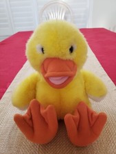 VTG 1988 DAKIN Plush Duck Yellow Orange Web Feet Duckling Stuffed Animal Toy