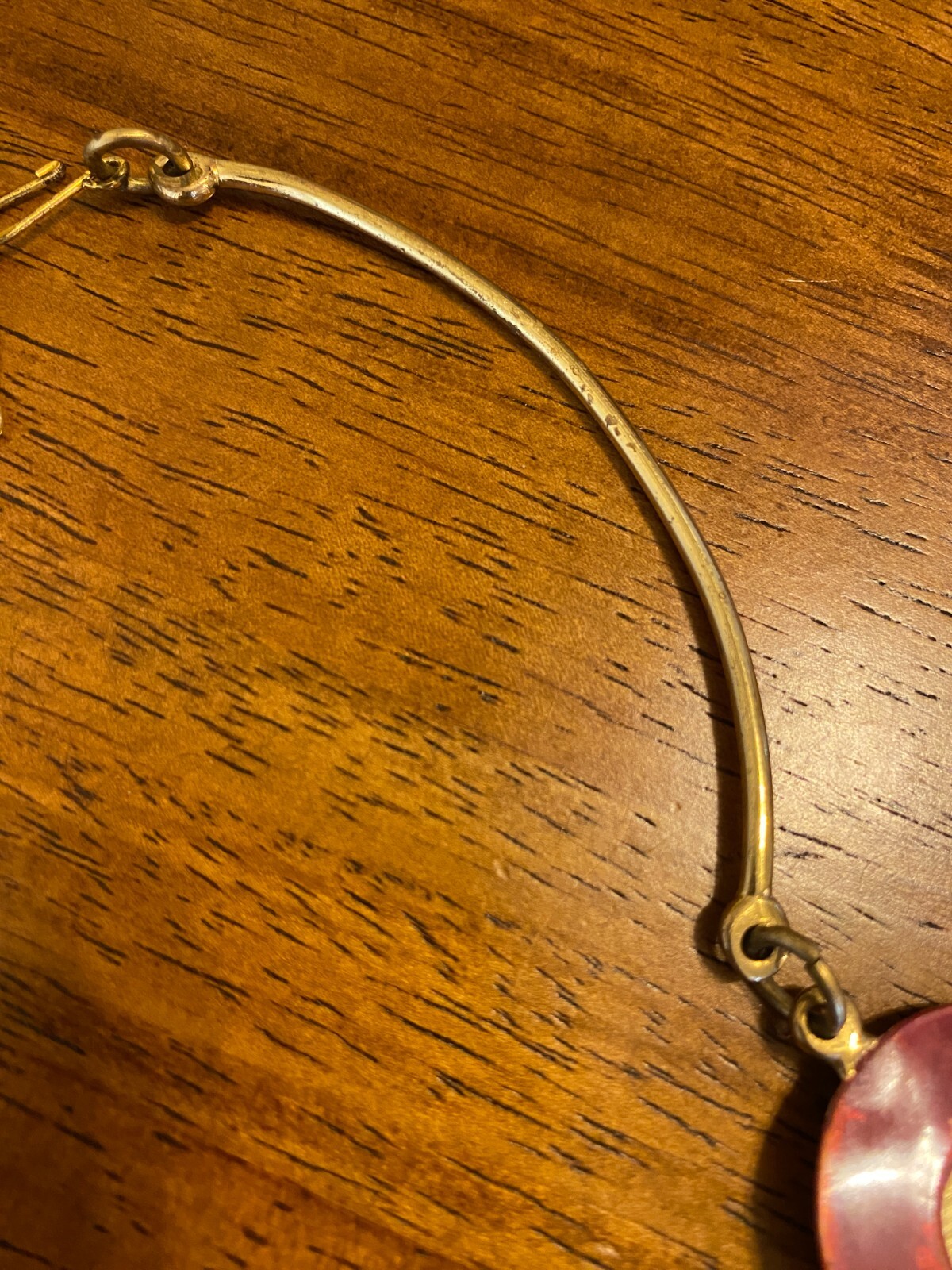 Creative Copper Statement Necklace 2-Tone Circles… - image 7