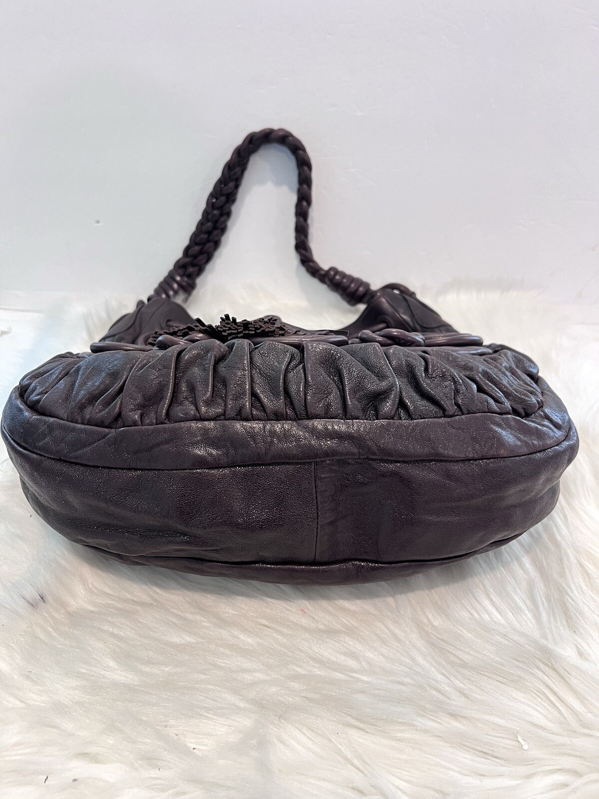 Brighton Lockheart Masterpiece Gabby Brown Leather Pretzel Hobo Shoulder Bag image 10