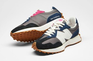 new balance 327 grey navy black