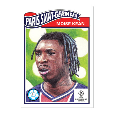 Topps UCL Living Set - Card 280 - Moise Kean - Paris Saint-Germain