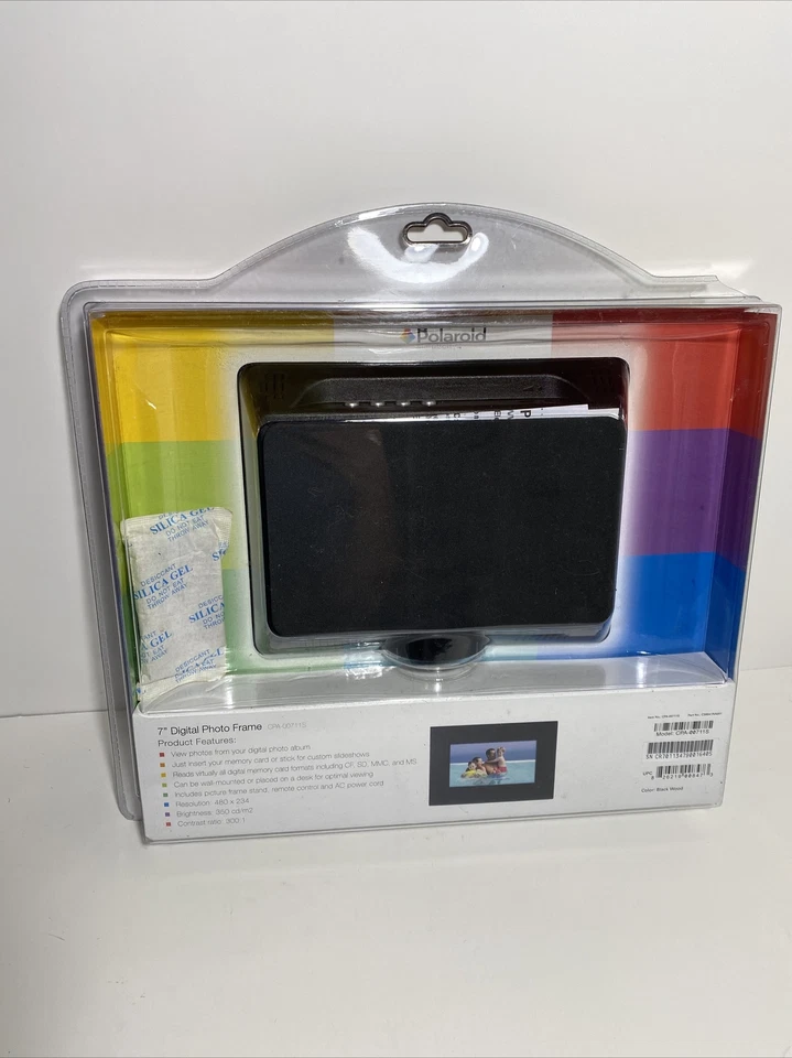 Polaroid Simplicity 7" Digital Picture Frame & Remote CPA-00711S - Sealed in Box - Image 2 of 4