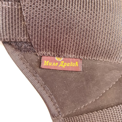 Genuine Serbian Police Holster Revolver Belt Carry Strong Cordura Material Black - Picture 10 of 17