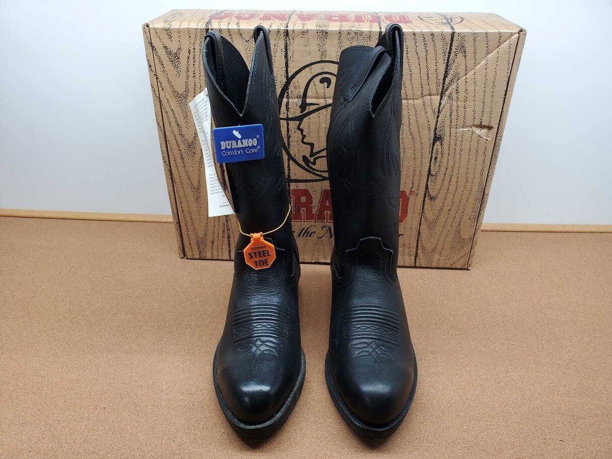 MENS DURANGO WELLINGTON FR200 SAFETY TOE BLACK 12 display picture 1