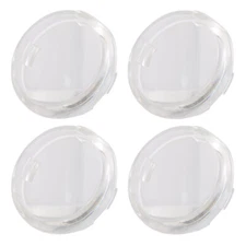 4PCS Motorcycle Turn Signal Light Lens Covers For Harley Touring Road Glide