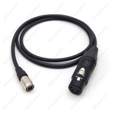 12v Hirose 4pin to XLR 4pin female for DSLR Camcorder,tvlogic monitor power cord