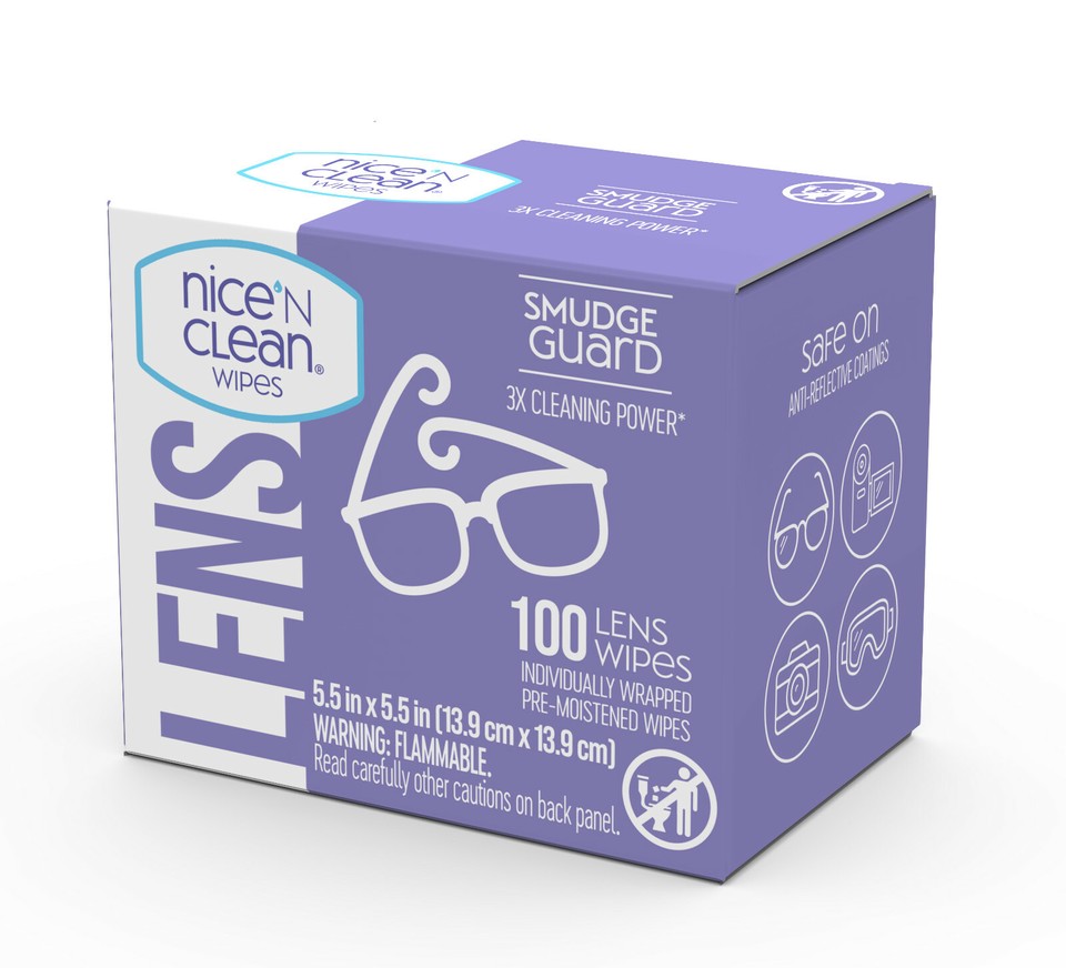 Nice 'N Clean 200 LENS WIPES Pre-Moistened Non-scratching Non-streaking ...