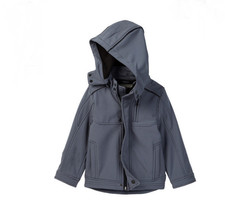 Urban Republic Soft Shell Mixed Media Jacket Boys 5 6 Gray Pewter Winter Coat