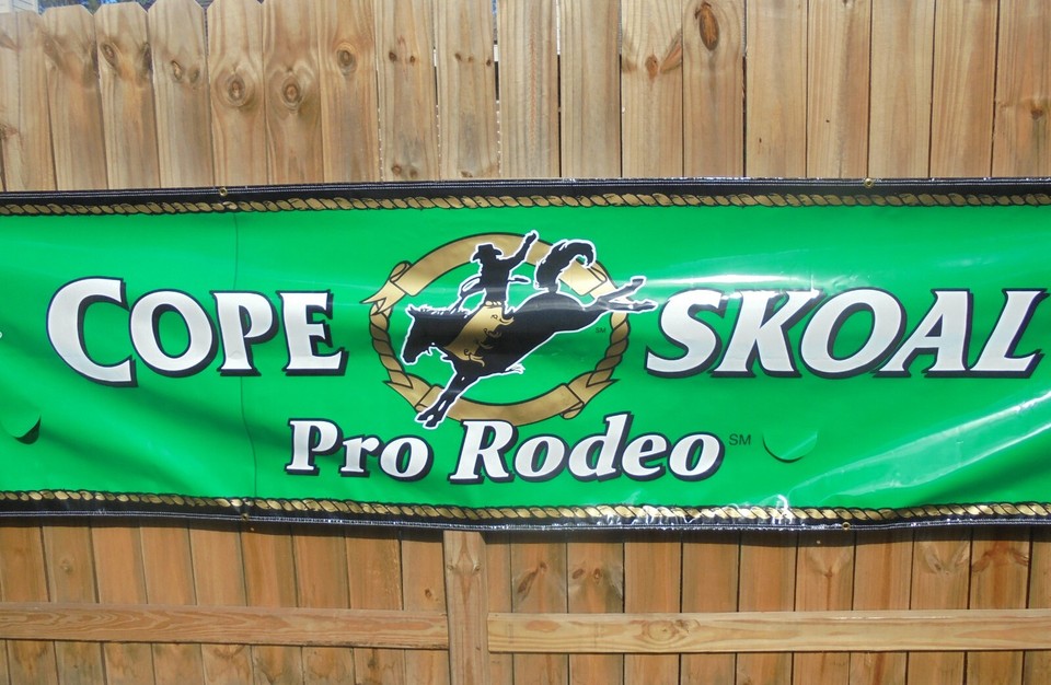 Pro Rodeo Banner LARGE PRO-RODEO ARENA BANNER 14.6 X 3 FEET | eBay