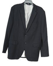 Banana Republic Men  s Blazer 42R Navy Blue Tailored Fit 100 Wool Pockets Lined