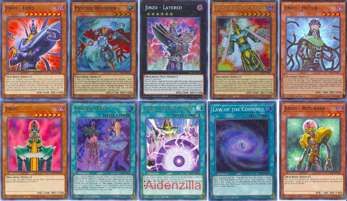 Yugioh Jinzo Deck - Layered Machine Menace Psychic Bounder Law