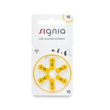 Signia Hörgerätebatterien Größe 10, 6 Bat...