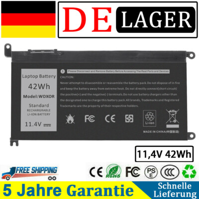 42WH WDX0R Akku für Dell Inspiron 5565 7573 Serie P58F P66F P75F P69G CYMGM