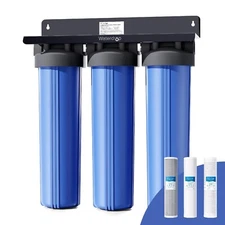 Waterdrop 3-Stage Whole House Water Filter System,with Carbon &Sediment Filter