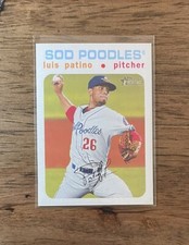 LUIS PATINO | 2020 Topps Heritage Minor League WHITE Border #/50 RC Sod Poodles