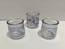 Vintage Yoplait OUI Glass Yogurt Jars - Lot of 3