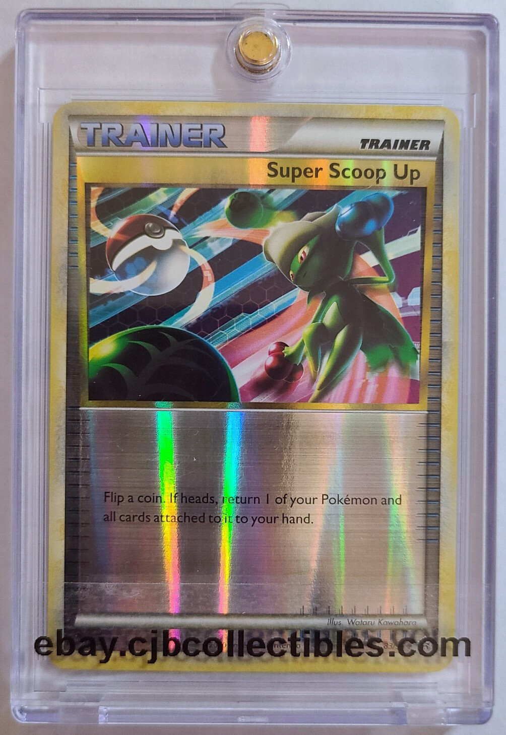 Pokémon SUPER SCOOP UP Trainer 83/95 Reverse Holo Unleashed - Light Play 🍒