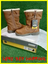 Women's Boots Khombu Taryn Boot Zipper All Season Waterproof Tan Grey Size 8-M