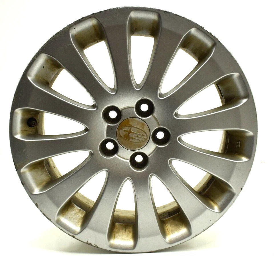 2008 - 2011 斯巴鲁 Impreza 原始设备制造商前后 R16" 5x100 12 辐条轮辋合金车轮 — 第 3/4 张图片