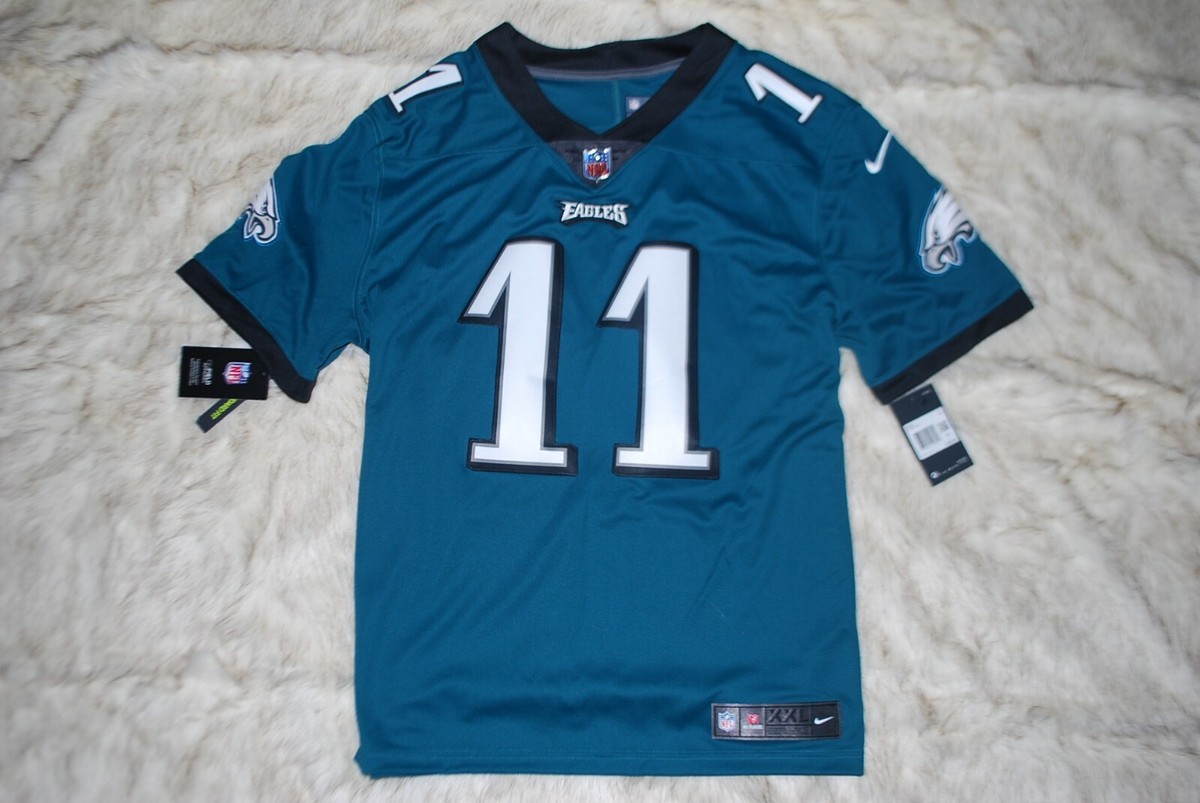 NEW Nike #11 Carson Wentz Philadelphia Eagles Green NFL Jersey (XX