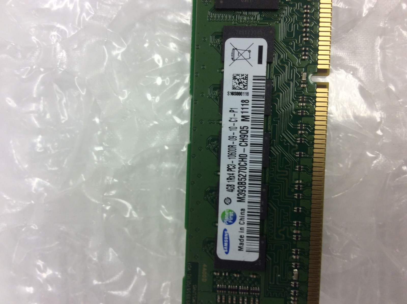 как выглядит 20x SSamsung 4GB PC3-10600R DDR3 ECC Registered Server RAM M393B5270CH0-CH9Q5 фото