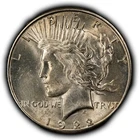 1922-S $1 Silver Peace Dollar - UNC Semi Key Date - SKU-D6963