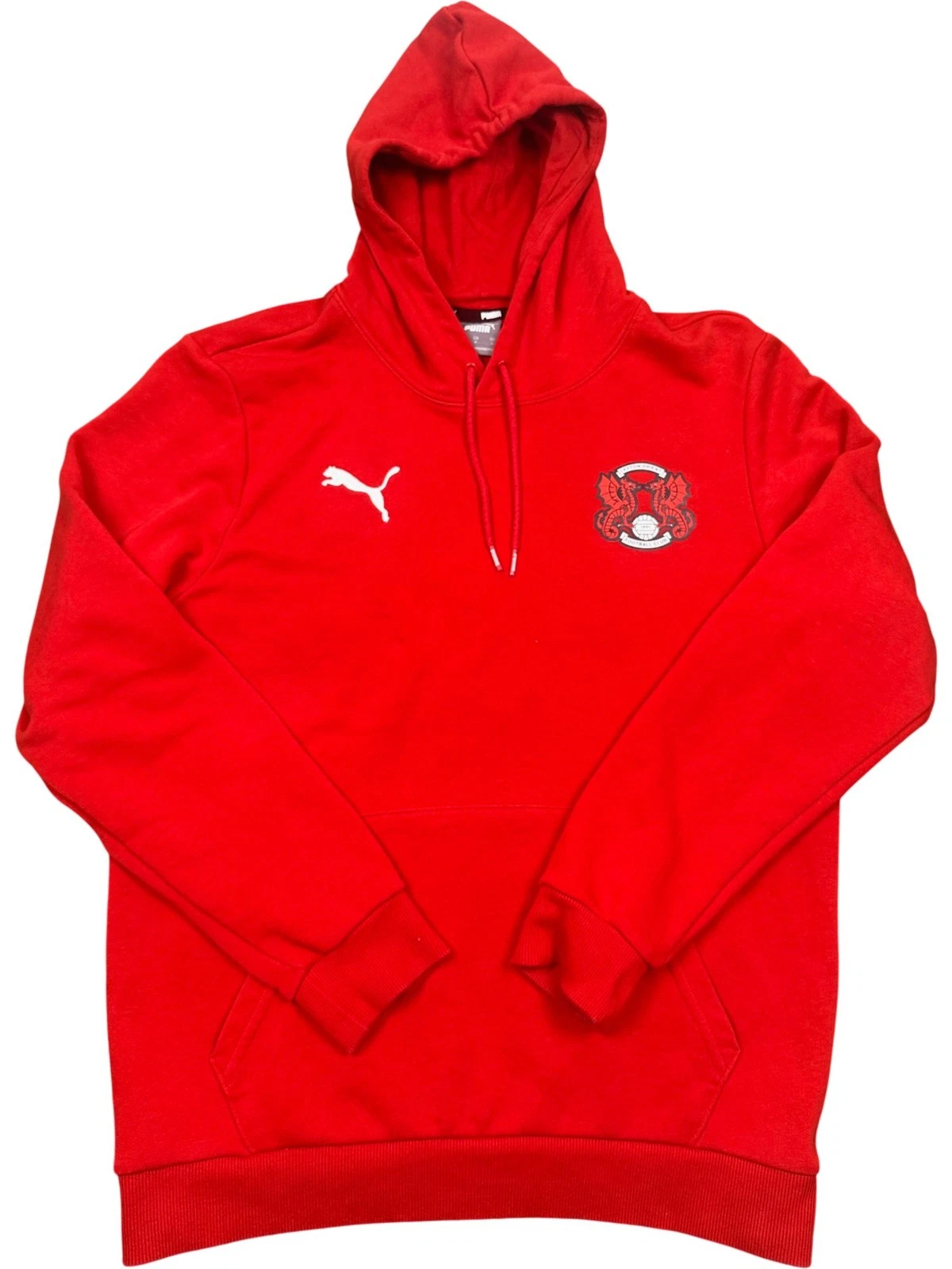 Leyton Orient FC Puma Training Red Hoodie | Mens Adult Small Football Top Kit