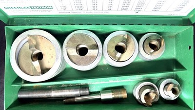 Greenlee 7307 - 1/2'' - 2'' Knockout Speed Punch Kit Stainless
