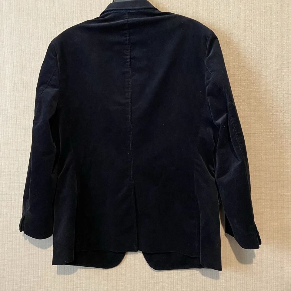 Blazer Traje Chaqueta Abrigo Deportivo Banana Republic 42S Negro Pana Para Hombre Calce a Medida Foto 3 de 4