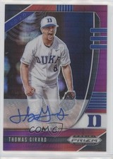 2020 Panini Prizm Draft Picks Red & Purple Hyper Thomas Girard #PDP162 Auto d4v