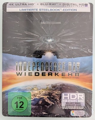 INDEPENDENCE DAY - WIEDERKEHR Resurgence STEELBOOK 4K Ultra HD + Blu-Ray HDR NEU