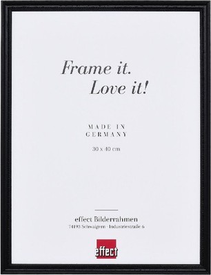Effect Holzrahmen Profil 2440 schwarz 30x40 cm mit Museumsglas