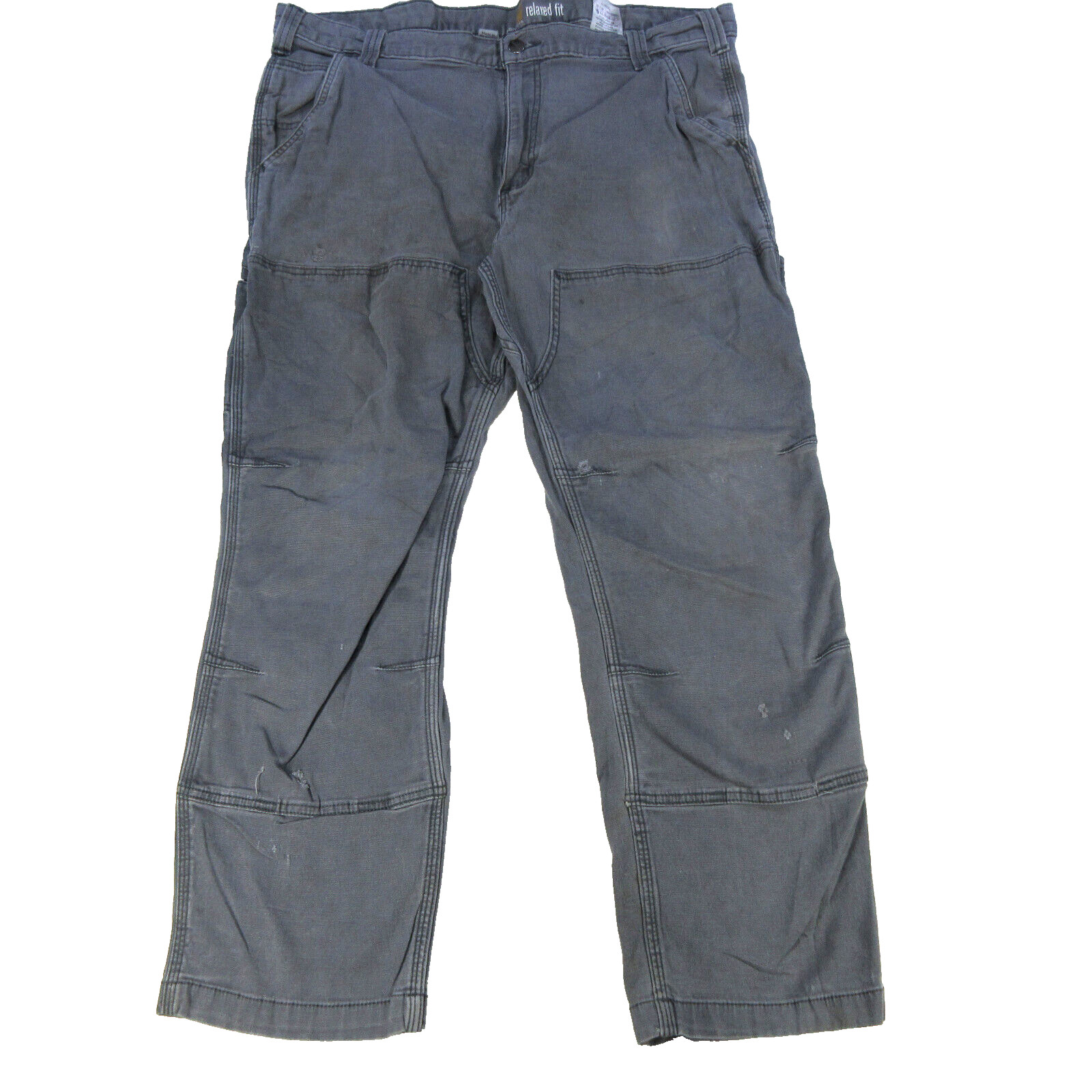 Carhartt Jeans Relaxed Fit 40x30 Double Knee Carpenter Distressed Utility Grunge thumbnail 3